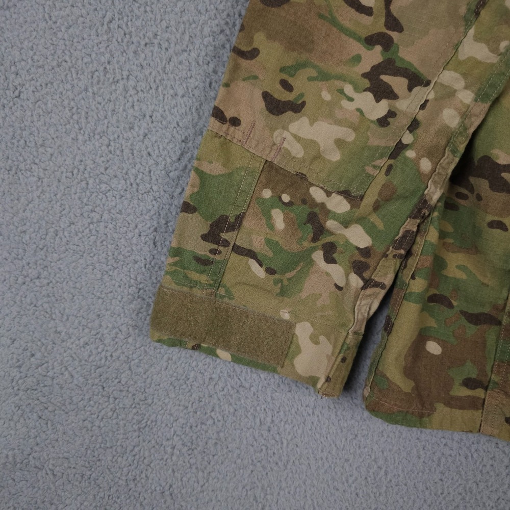 US Army Jacket Mens Medium Long Green Camo ACU Coat Insect Repellant Rip Stop - Picture 15 of 16
